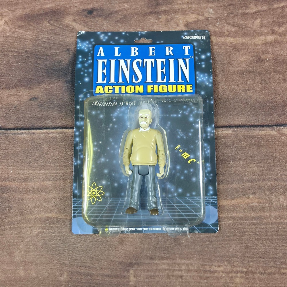 Accoutrements Albert Einstein Action Figure OS Tan Good E=mc2 Science Toy